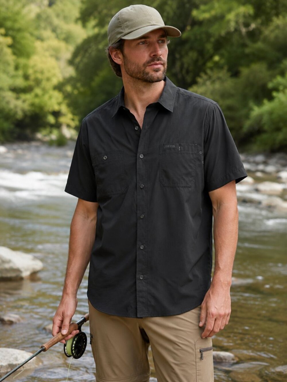 Orvis Classic Collection Men’s Short-Sleeve Woven Tech Work/Fishing Shirt.